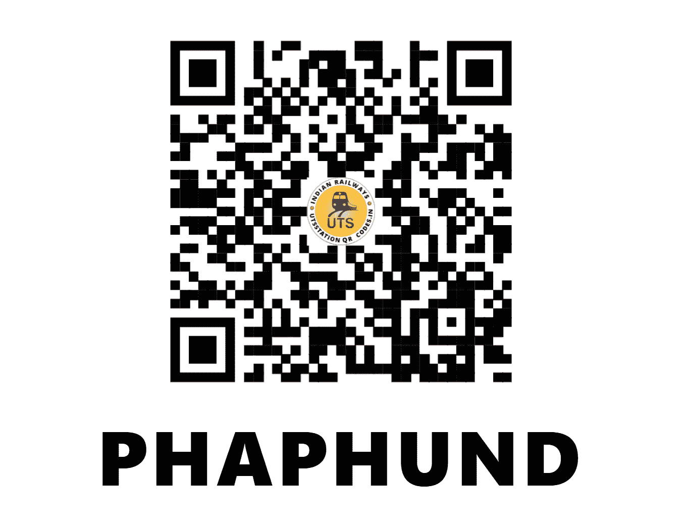 UTS QR Code for PHAPHUND - PHD - NC (UTTAR PRADESH)